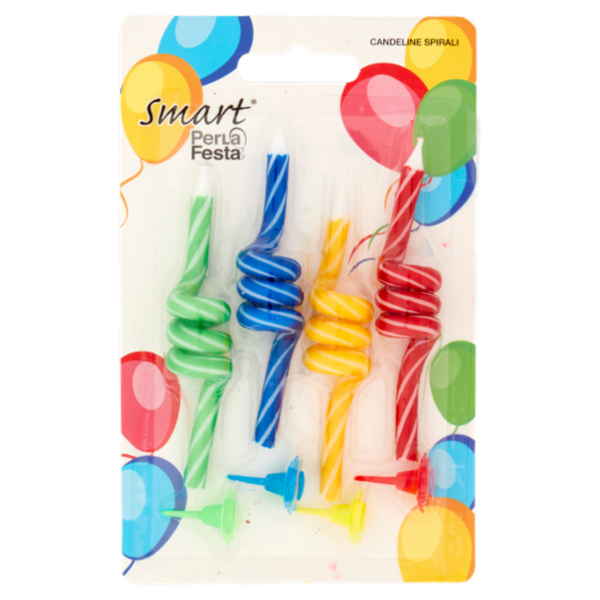 Smart PerLa Festa Candeline Spirali 4 pz