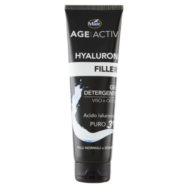 Matt Age Activ Hyaluron Filler Gel Detergente Viso e Occhi Acido Ialuronico Puro 3P 150 ml