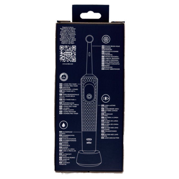 Oral-B Spazzolino Elettrico Denti Ricaricabile Pro Vitality Vapor Blue