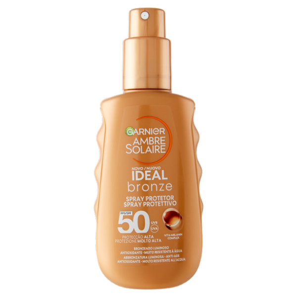 Garnier Ambre Solaire Ideal bronze Spray Protettivo SPF50+ 150 ml