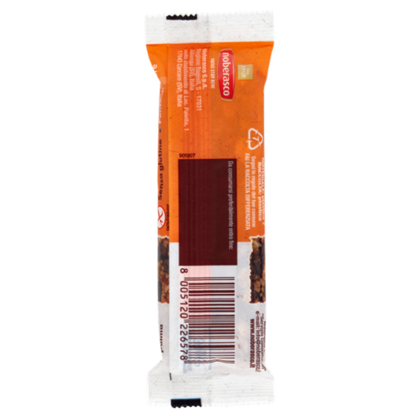 noberasco Viva Break Barretta Arancia e Gocce di Cioccolato 30 g