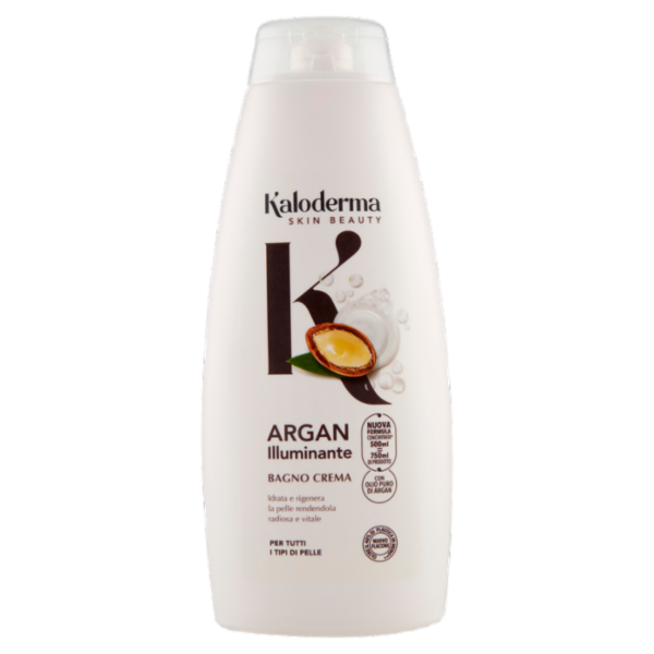 Kaloderma Illuminante Argan Bagno Crema per Tutti i Tipi di Pelle 500 ml