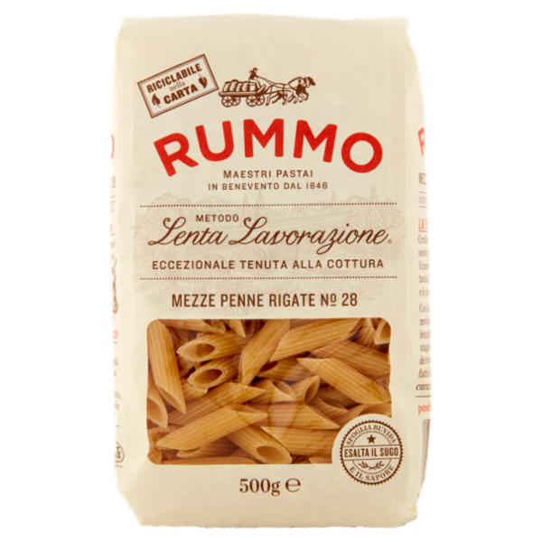 Rummo Mezze Penne Rigate N° 28 500 g