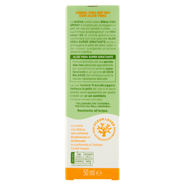 Bilboa Viso 50⁺ Molto Alta con Aloe Vera 50 ml