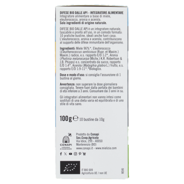 Mielizia Bio Difese Bio dalle Api Bustine 10 x 10 g