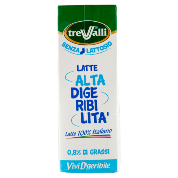 treValli Senza Lattosio Latte Alta Digeribilità 0,8% di Grassi Vivi Digeribile 1000 ml