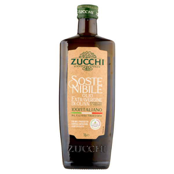 Zucchi Sostenibile Olio Extravergine di Oliva 100% Italiano 1 L
