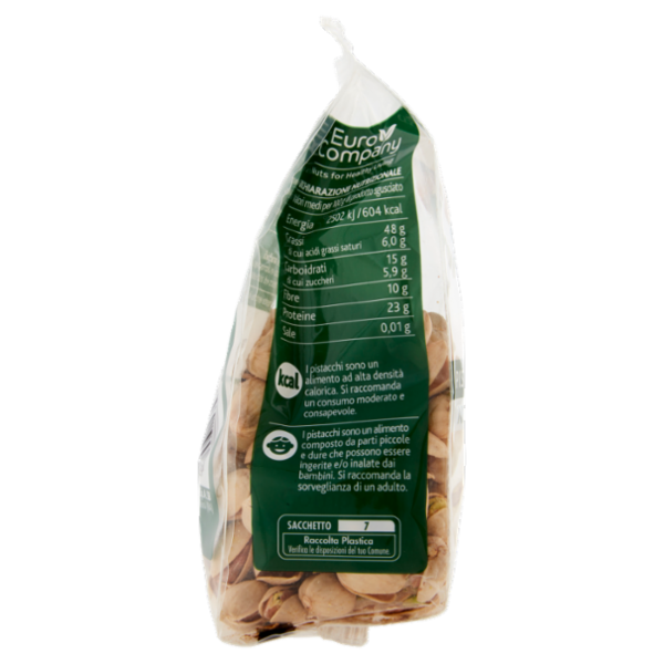 Euro Company Pistacchi Tostati Non Salati 200 g