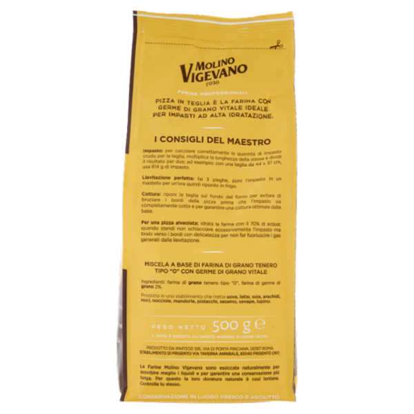 Molino Vigevano Farine Professionali Pizza in Teglia 500 g