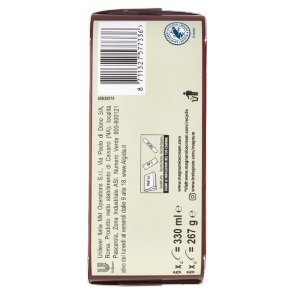 Magnum mini Pistacchio Nocciola 6 Gelati 267 g