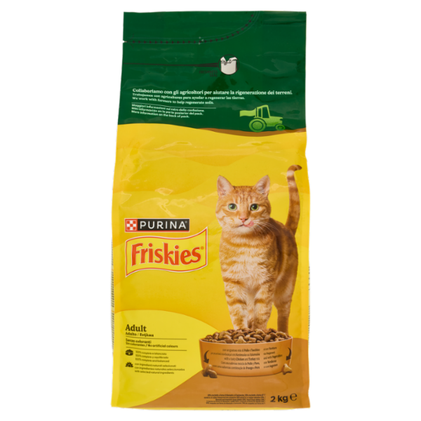 PURINA FRISKIES Adult Pollo e Tacchino e con Verdure 2kg