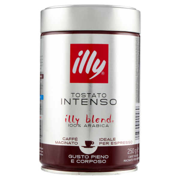 illy Tostato Intenso Caffè Macinato Ideale per Espresso 250 g