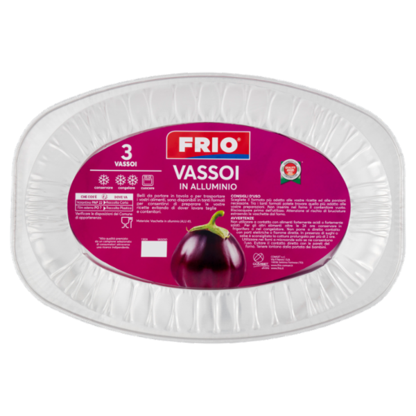 Frio Vassoi in Alluminio 3 pz