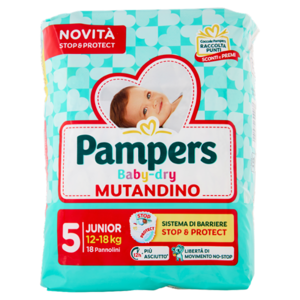 Pampers Baby-dry Mutandino Junior 18 pz