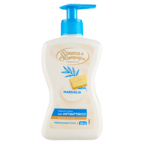 Spuma di Sciampagna Benessere Sapone crema Marsiglia 300 ml