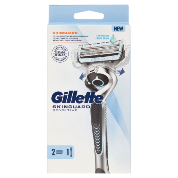 Gillette Rasoio Uomo SkinGuard Sensitive Flexball, 1 Manico + 1 Lamette Barba