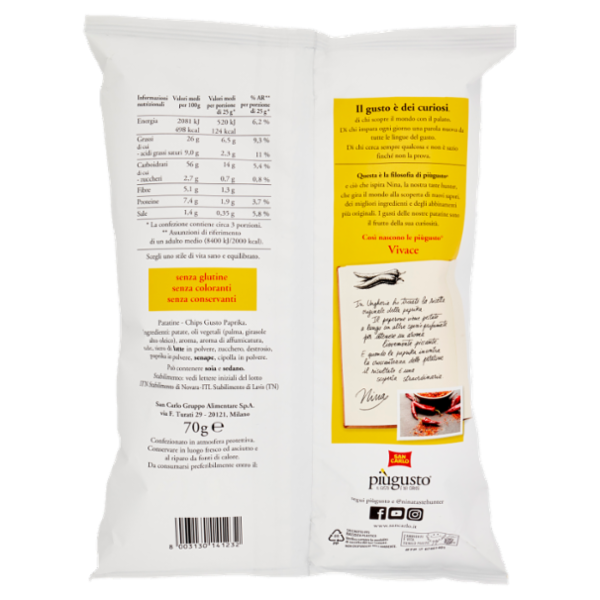 San Carlo piùgusto Vivace 70 g