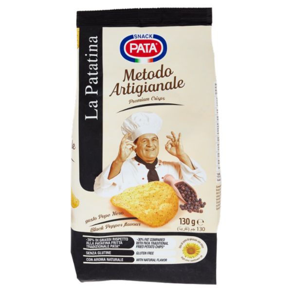 Pata la Patatina Metodo Artigianale gusto Pepe Nero 130 g