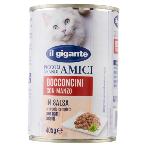 IL GIGANTE Piccoli Grandi Amici Bocconcini con Manzo in Salsa 405 g