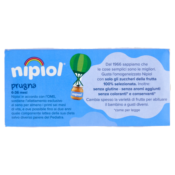 nipiol prugna omogeneizzato 2 x 80 g