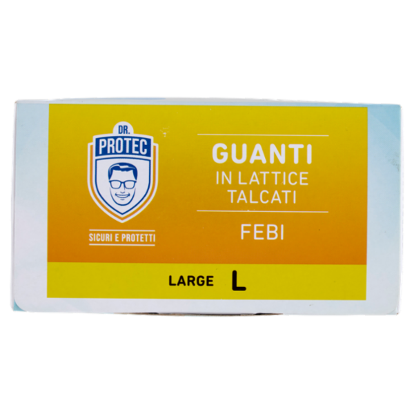 Dr. Protec Guanti in Lattice Talcati Febi Large L 100 pz