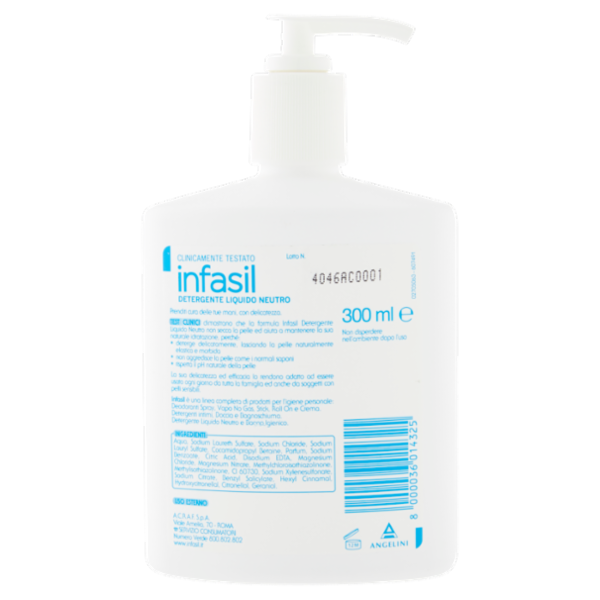 Infasil Neutro detergente liquido neutro 300 ml