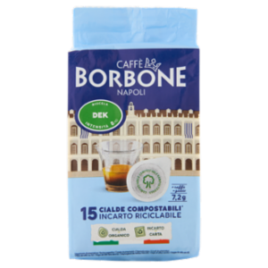 Caffè Borbone Miscela Dek Cialde Compostabili* 15 x 7,2 g