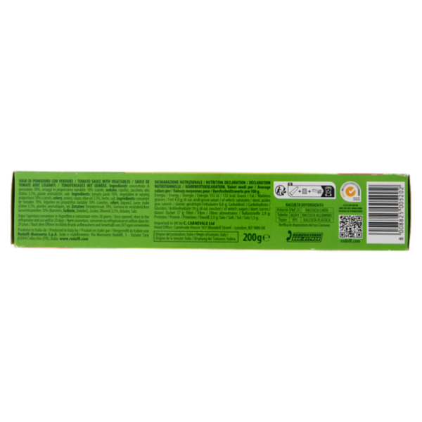 Ortolina Classica Sugo di Pomodoro con Verdure 200 g