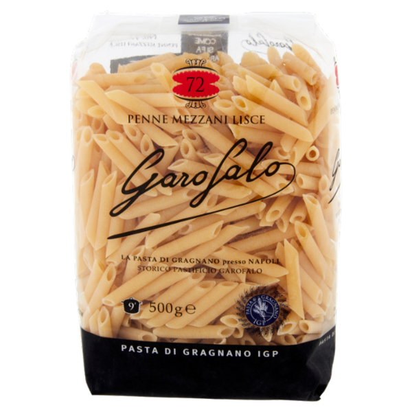 Garofalo Penne Mezzani Lisce 72 Pasta di Gragnano IGP 500 g