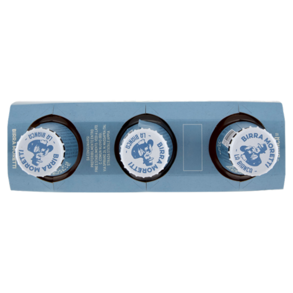 Birra Moretti la Bianca 3 x 33 cl