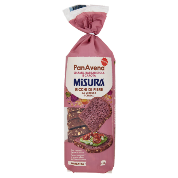 Misura Fibrextra PanAvena Sesamo, Barbabietola e Carota 400 g
