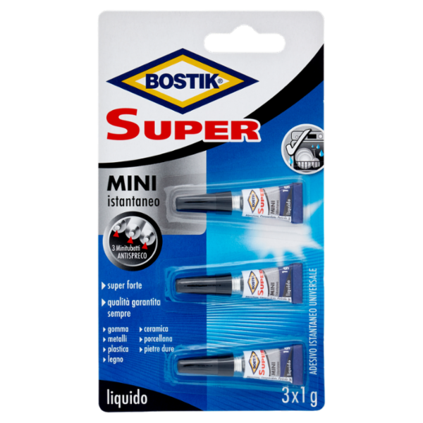 Bostik Super Mini istantaneo liquido 3 x 1 g