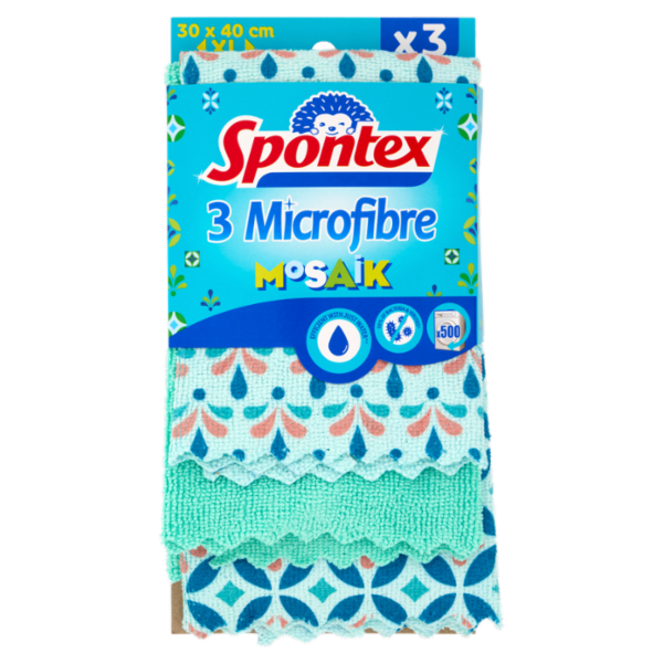 Spontex Microfiblre Mosaik 30x40 cm XL 3 pz