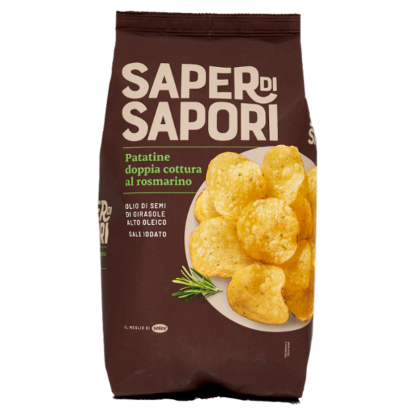 Selex Saper di Sapori Patatine Doppia Cottura Gusto Rosmarino 130 g