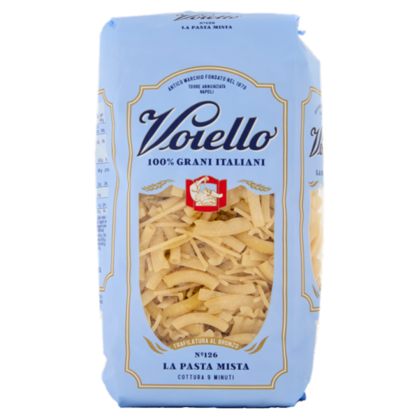 Voiello Pasta La Pasta Mista N°126 Grani 100% Italiani Trafilata Bronzo 500g