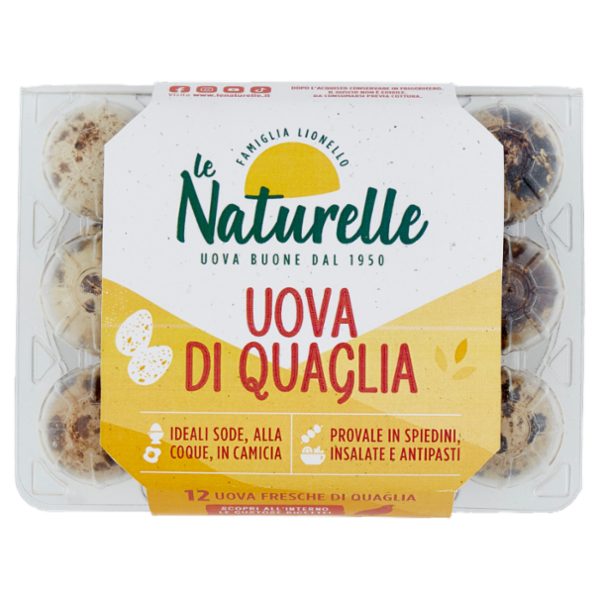 le Naturelle 12 Uova Fresche di Quaglia