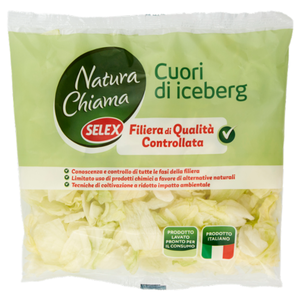 Selex Natura Chiama Cuori di Iceberg Lavati e Pronti per il Consumo 250 g