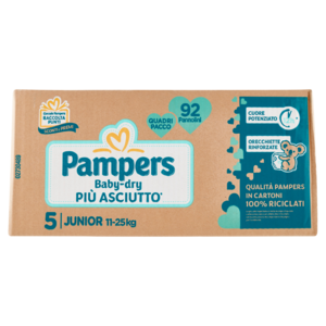 Pampers Baby-dry 5 Junior 92 Pz