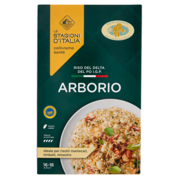 Le Stagioni d'Italia Riso del Delta del Po I.G.P. Arborio 1 Kg