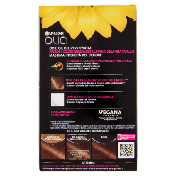Garnier Olia Tinta Capelli, Senza Ammoniaca, Golden brown 53