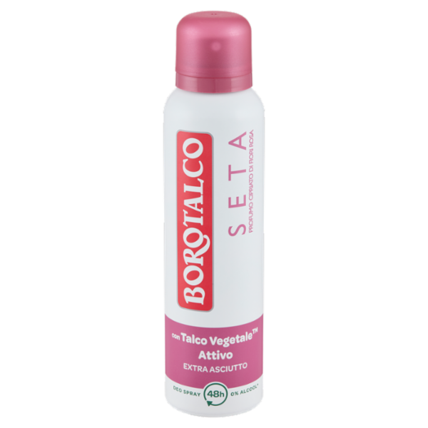 Borotalco Seta Profumo Cipriato di Fiori Rosa Deo Spray 150 ml