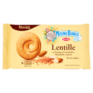 Mulino Bianco Lentille Biscotti Con Farina Di Lenticchie e Mandorle In Pezzi 220g
