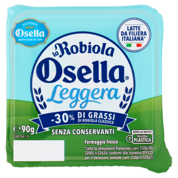 Fattorie Osella Robiola Leggera formaggio fresco 90 g