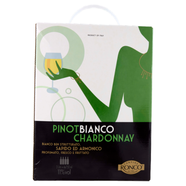 Cantine Ronco Pinot Bianco Chardonnay Rubicone IGT 3 l
