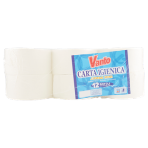 Vanto Carta Igienica 2 Veli Jumbo Mini 12 Rotoli