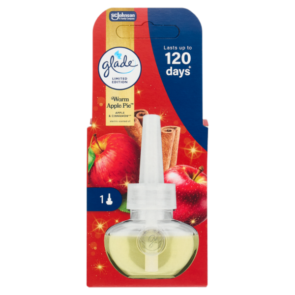 Glade Liquido Elettrico Ricarica, fragranza Warm apple pie 20 ml