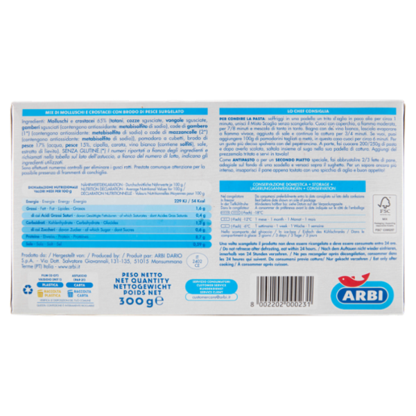 Arbi Misto Scoglio 300 g