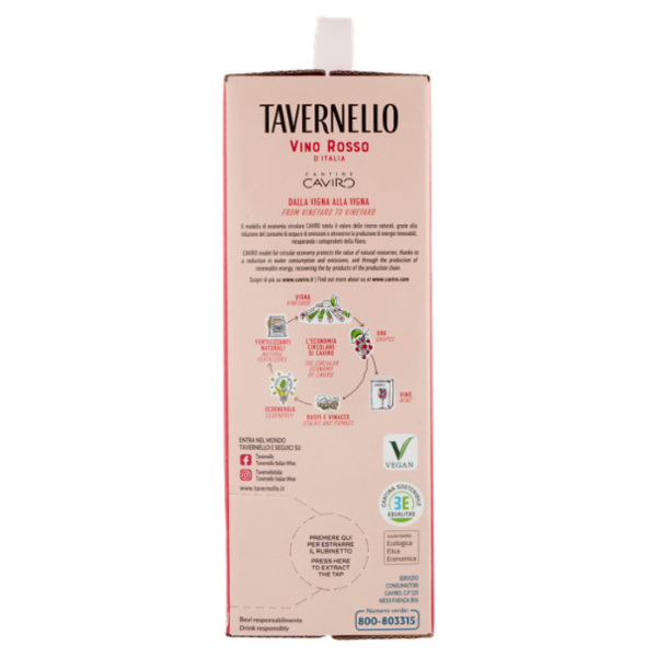 Tavernello Vino Rosso d'Italia 3 L