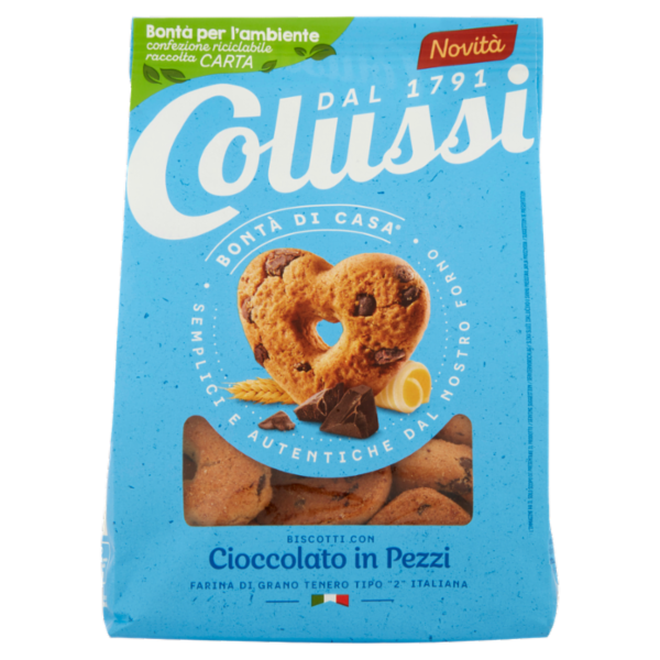 Colussi Biscotti con Cioccolato in Pezzi 300 g