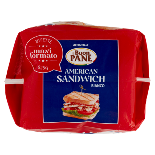 il Buon Pane American Sandwich Bianco 20 fette 825 g